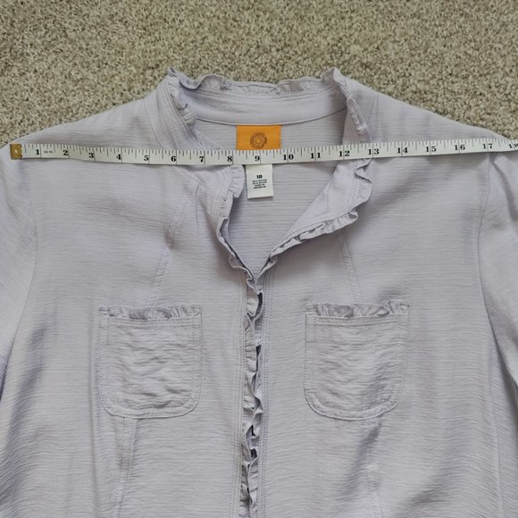 NWT Ruby Rd. Ruffle Trim Jacket Size 18 - Picture 11 of 15